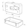 Picture of Grey plastic end cap with hole for profile SL09-12