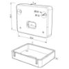 Picture of Grey plastic end cap with hole for profile SL10-13
