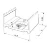 Picture of Plastic mounting bracket for SL08-03 aluminium profile