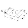 Bild von Metall-Montageclip für Aluminiumprofil SL04-04