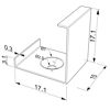 Picture of Mounting clip for corner AN02-08 and AN03-08 aluminium profile