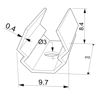 Bild von Montageclip für 30mm Aluminiumwinkelprofil AN05-09