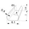 Picture of Mounting clip SL03-02 aluminium profile