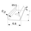 Bild von Montageclip für Aluminiumprofil WL02-03 und SL11-01