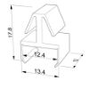 Picture of Plastic mounting bracket for 12mm strip for profile CC01-06