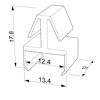 Picture of Plastic mounting bracket for 12mm strip for profile CC01-06