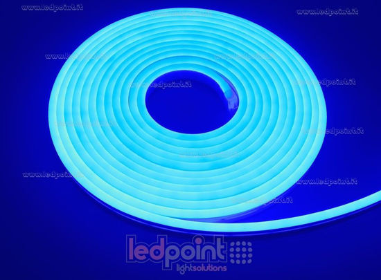 Immagine di Led Neon Flex 6mm blu 2835 24V 9,6W 120led/m IP65 5m
