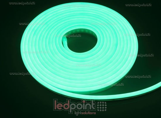 Immagine di Led Neon Flex 6mm verde 2835 24V 9,6W 120led/m IP65 5m