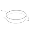 Picture of White plastic end cap for NE04-19 round profile