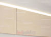 Immagine di Profilo in alluminio verniciato bianco per rivestimento in ceramica 8mm, 3 metri