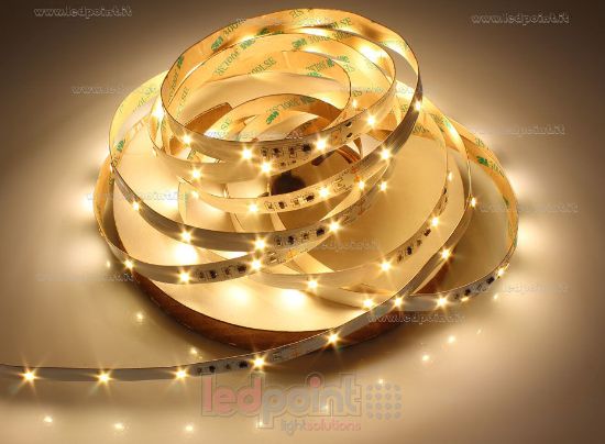 Picture of LED strip 5m warm white 3000K 3step 36leds/m Honglitronic 2835 24V 8,6W/m current control system
