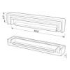 Picture of White plastic end cap for high diffuser LLD-07