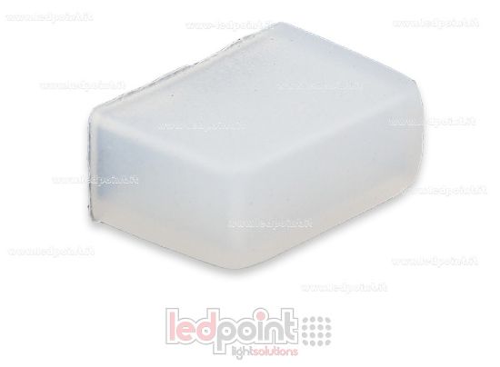 Picture of Transparent silicone end cap for power cable for 230V LED strip with L coating
