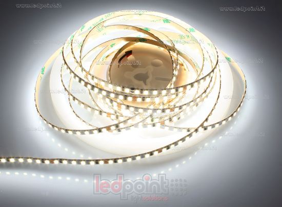 Picture of LED strip 5m white 4000K 3step 156led/m Honglitronic 2835 24V 6,6W/m, PCB 5mm