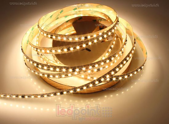 Bild von LED-Streifen 5m warm-weiß 3000K Kontrolle 2835 120LEDs/m 20 Pixel/M 24V 14,4W/m