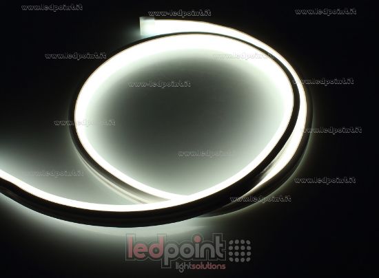 Immagine di Led Neon Flex 10mm bianco 2835 12V 9,6W 120led/m IP65 50m