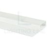 Immagine di Profilo in alluminio verniciato bianco per rivestimento in ceramica 8mm, 3 metri