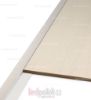 Immagine di Profilo in alluminio verniciato bianco per rivestimento in ceramica 8mm, 3 metri