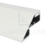 Immagine di Profilo in alluminio verniciato bianco per velette in cartongesso 54x32mm, 3 metri