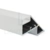 Immagine di Profilo in alluminio verniciato bianco per velette in cartongesso 54x32mm, 3 metri