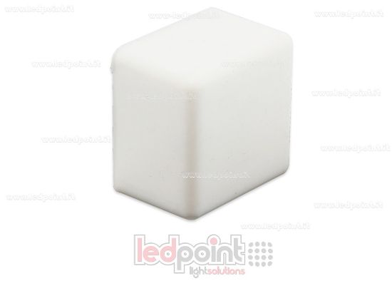 Immagine di Tappino bianco per Led Neon Flex 10x10mm