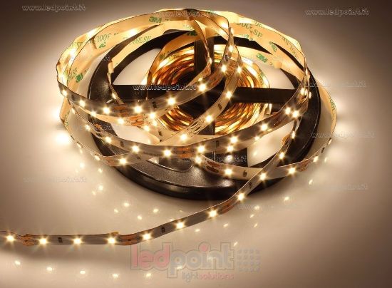 Immagine di Striscia led 1m bianco caldo 2900-3100K 2835 60led/m 12V 4,8W/m