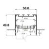 Bild von Aluminiumwinkelprofil weiß lackiert  für Gipskartonplatten 50x49mm, 3 meter