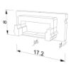 Picture of White cap for SL08-03 aluminium profile