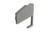 Immagine di Tappino grigio destro per profilo in alluminio per mensole SH01-03