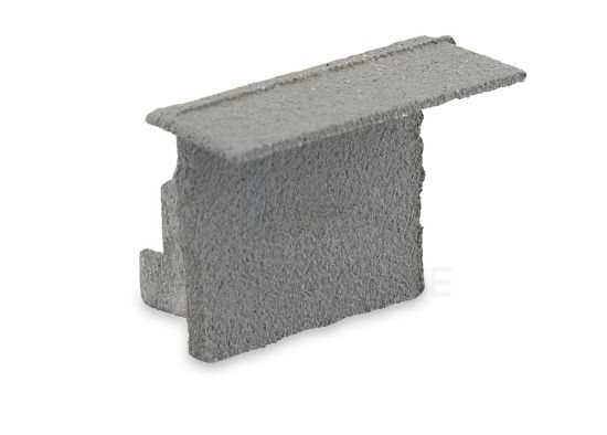 Bild von Graue Endkappe für RE11-16 Aluminiumeinbauprofil