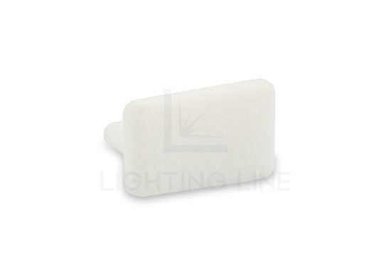 Picture of White plastic end cap for profile SL13-02