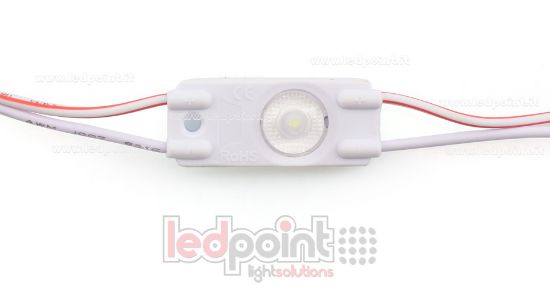 Bild von LED module 2835, 0,5W 12V, kaltweiß 6000-6500K, IP65 mit 165° Linse