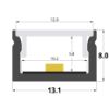 Bild von 13x8mm Aluminiumprofil