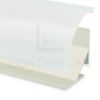 Picture of 30mm high corner aluminium profile with rear groove