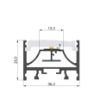 Picture of 36x26mm aluminium profile