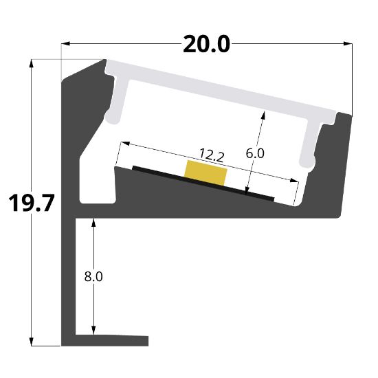 Bild von Shelf aluminium profile