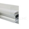 Bild von Doppelemissionsprofil Aluminium zur Wandmontage 31x70mm