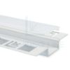 Immagine di Profilo in alluminio per cartongesso verniciato bianco 62x12mm