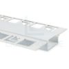 Immagine di Profilo in alluminio per cartongesso verniciato bianco 62x12mm