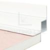 Immagine di Profilo in alluminio angolare per cartongesso verniciato bianco 16x12mm