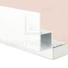 Immagine di Profilo in alluminio angolare per cartongesso verniciato bianco 16x12mm