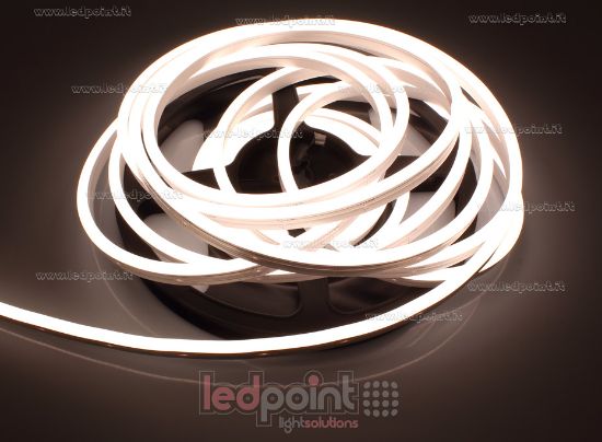 Bild von Led Neon Flex 4x8,8mm warm-weiß 3000K 2835 12V 10W 180led/m IP65 10m