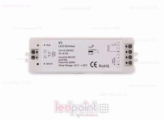 Bild von Einfarbiges Empfängerdimmer mit Knopf 5/36V, 1ch*8A, 500PWM, RF 2.4G