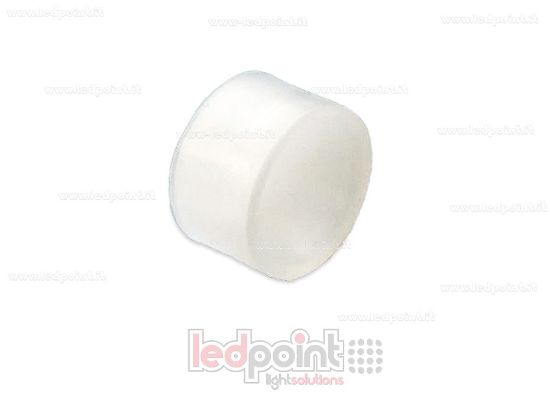 Immagine di Tappino trasparente per Led Neon Flex 15mm tondo