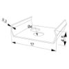 Bild von Montageclip für SL01-01, SL02-06 und AN01-03 Aluminiumwinkelprofilen