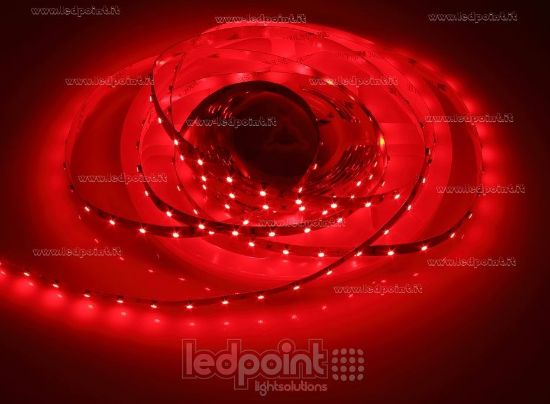Bild von LED-Streifen 5m rot 3528 Honglitronic  60LEDs/m 24V 4,8W/m