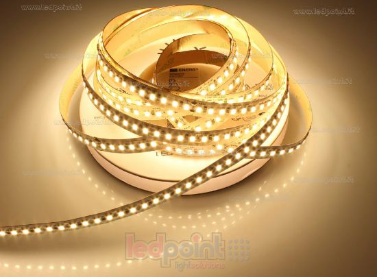 Immagine di Striscia led 5m bianco caldo 3000K 3step 2835 CRI Ra>93 160led/m 24V 14,4W/m