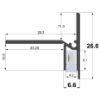 Picture of 30x27mm steps aluminum profile