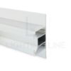 Bild von Doppelemissionsprofil Aluminium zur Wandmontage 31x70mm