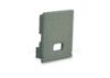 Picture of Grey plastic end cap with hole for power cable for profile SL15-01 with high diffuser